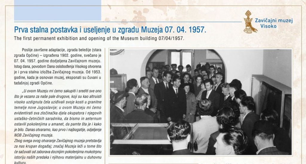 67.-godišnjica postojanja i rada Zavičajnog muzeja – Visoko