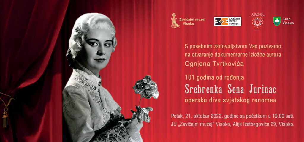 Izložba 101. godina od rođenja: Srebrenka Sena Jurinac – operska diva svjetskog renomea